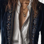 Nuria™ — Casaco de veludo elegante