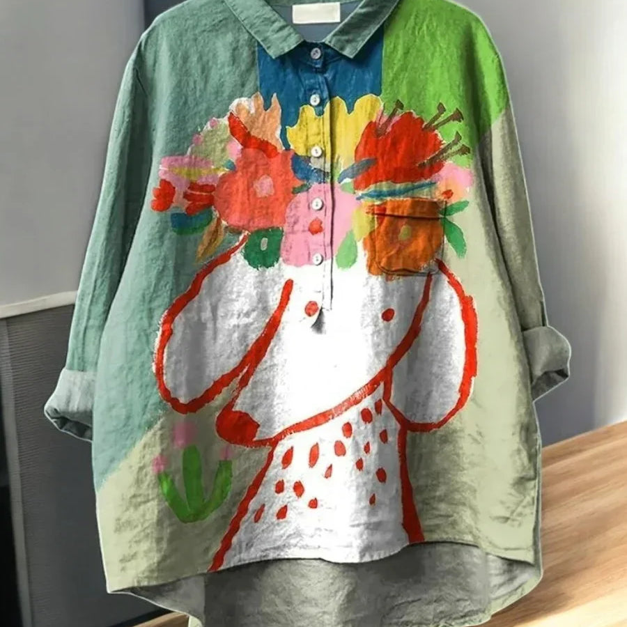 Meike — Blusa Floral Clássica