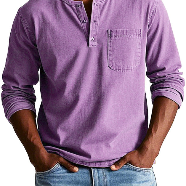 Lenoir™ — Camisa vintage de manga comprida