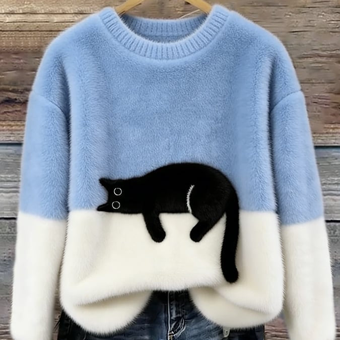 Luna | Camisola com gráfico de gato