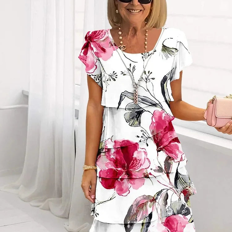 Émilie – Vestido longo floral elegante