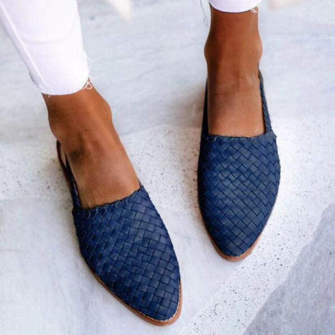 Honória™ | Slingbacks elegantes de tecido