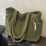 Tilda — Mala tote canelada com detalhe de cordão