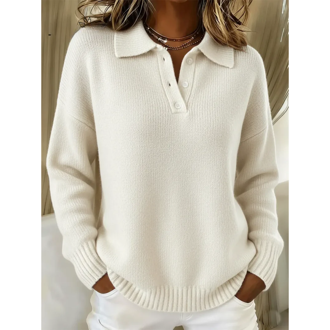 Marina | Camisola Macia com Gola Polo