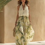 Lysandra — Conjunto Fluido Elegante com Estampado Floral