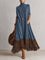Brunella – Vestido Comprido com Efeito Camurça e Renda