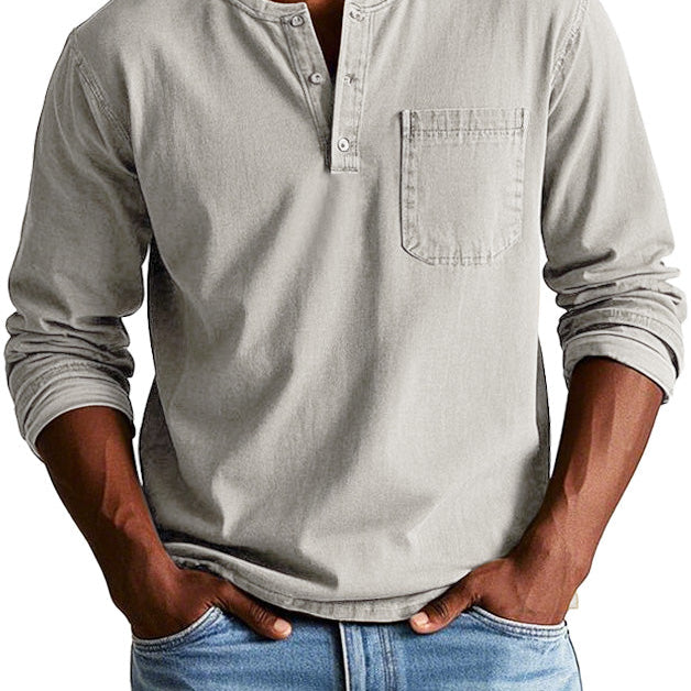 Lenoir™ — Camisa vintage de manga comprida