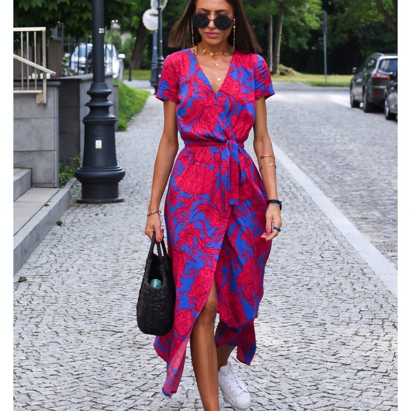 Anna™ Vestido de Muher estampado floral primavera/verão