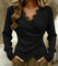 Katia — Camisola com decote em V e detalhes em renda