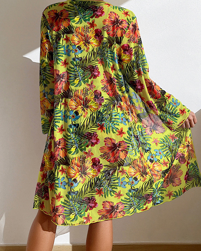 Glenda — Biquíni e saia floral