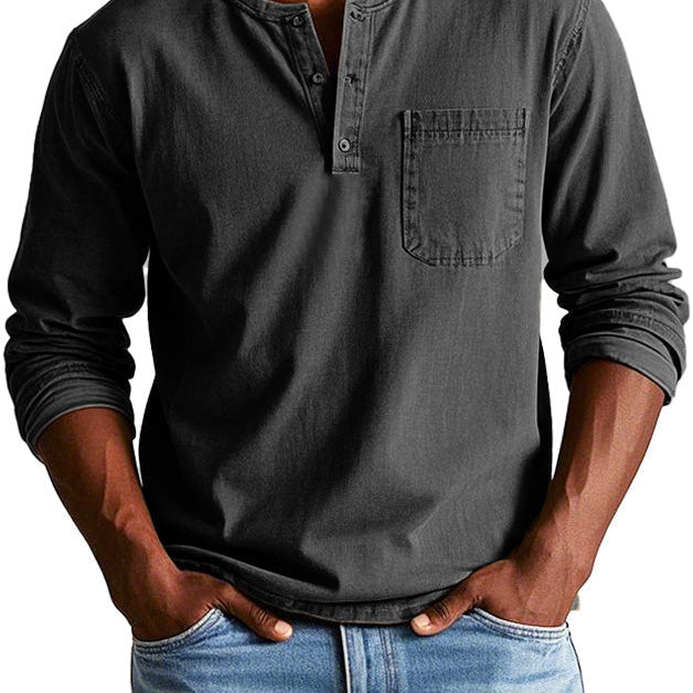 Lenoir™ — Camisa vintage de manga comprida