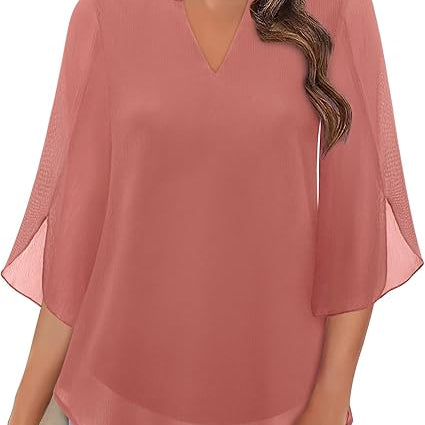 Annelyn — Blusa Luxuosa em Camadas