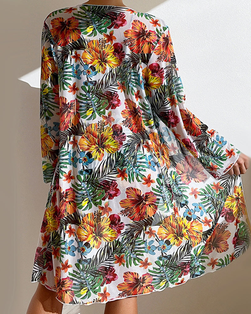Glenda — Biquíni e saia floral