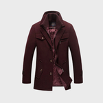 Andrzej — Casaco clássico de lã tipo peacoat