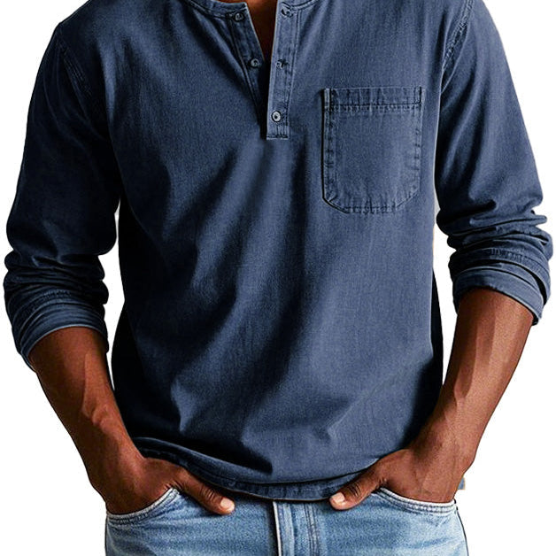 Lenoir™ — Camisa vintage de manga comprida