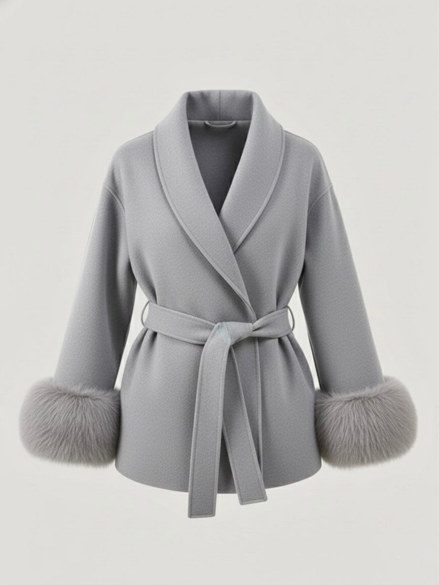 Arctic Grace — Casaco elegante em lã