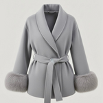 Arctic Grace — Casaco elegante em lã
