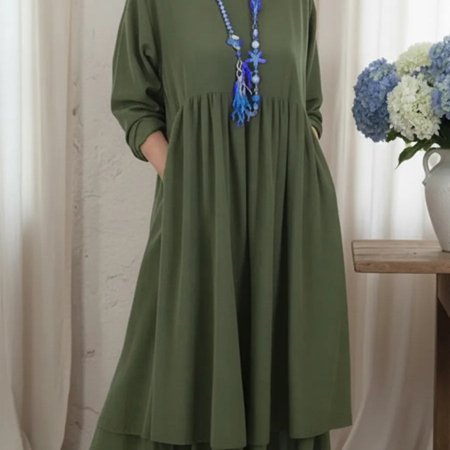 Melvaria | Vestido Midi Relaxado