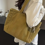 Tilda — Mala tote canelada com detalhe de cordão