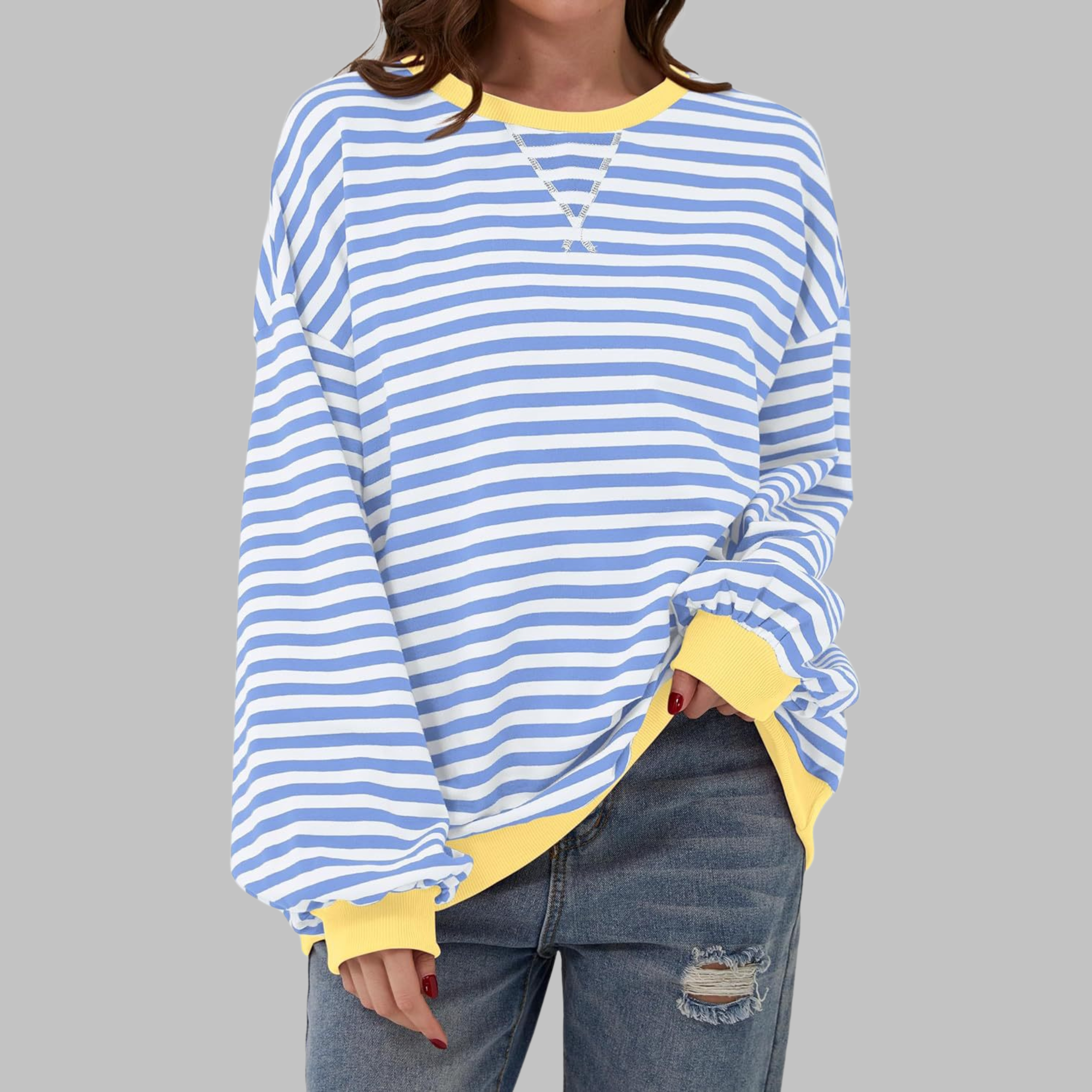 Malin | Camisola às riscas de corte descontraído