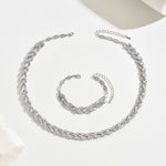 Vestiri® — Conjunto de Colar e Pulseira em Forma de Cauda de Peixe