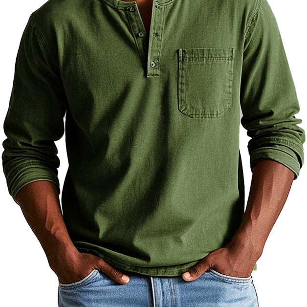 Lenoir™ — Camisa vintage de manga comprida