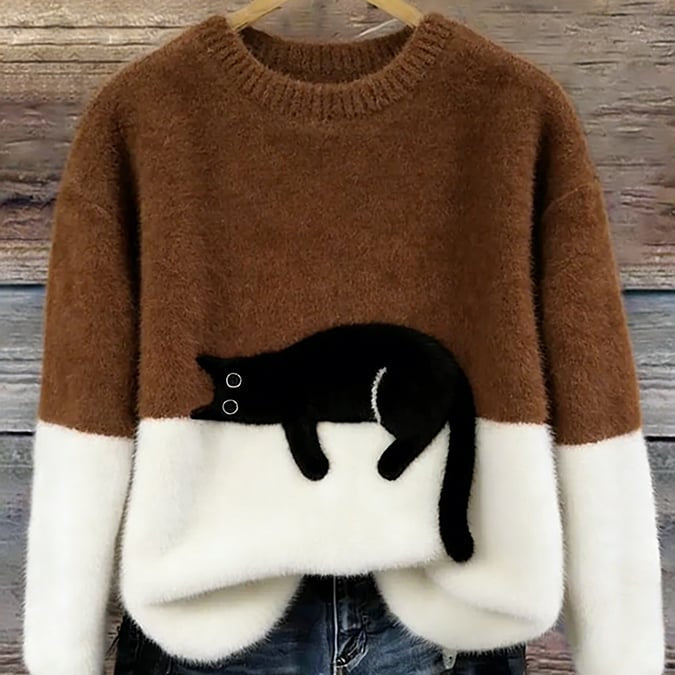 Luna | Camisola com gráfico de gato