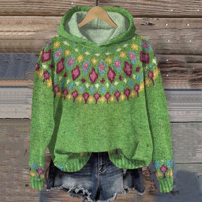 Gwen | Sweatshirt com capuz de inspiração nórdica