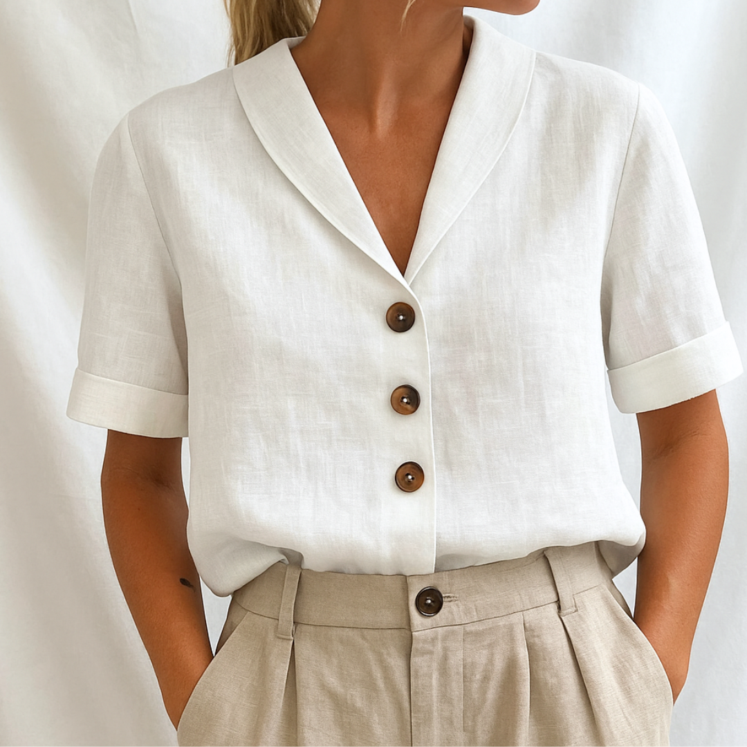 Lois — Blusa lisa elegante