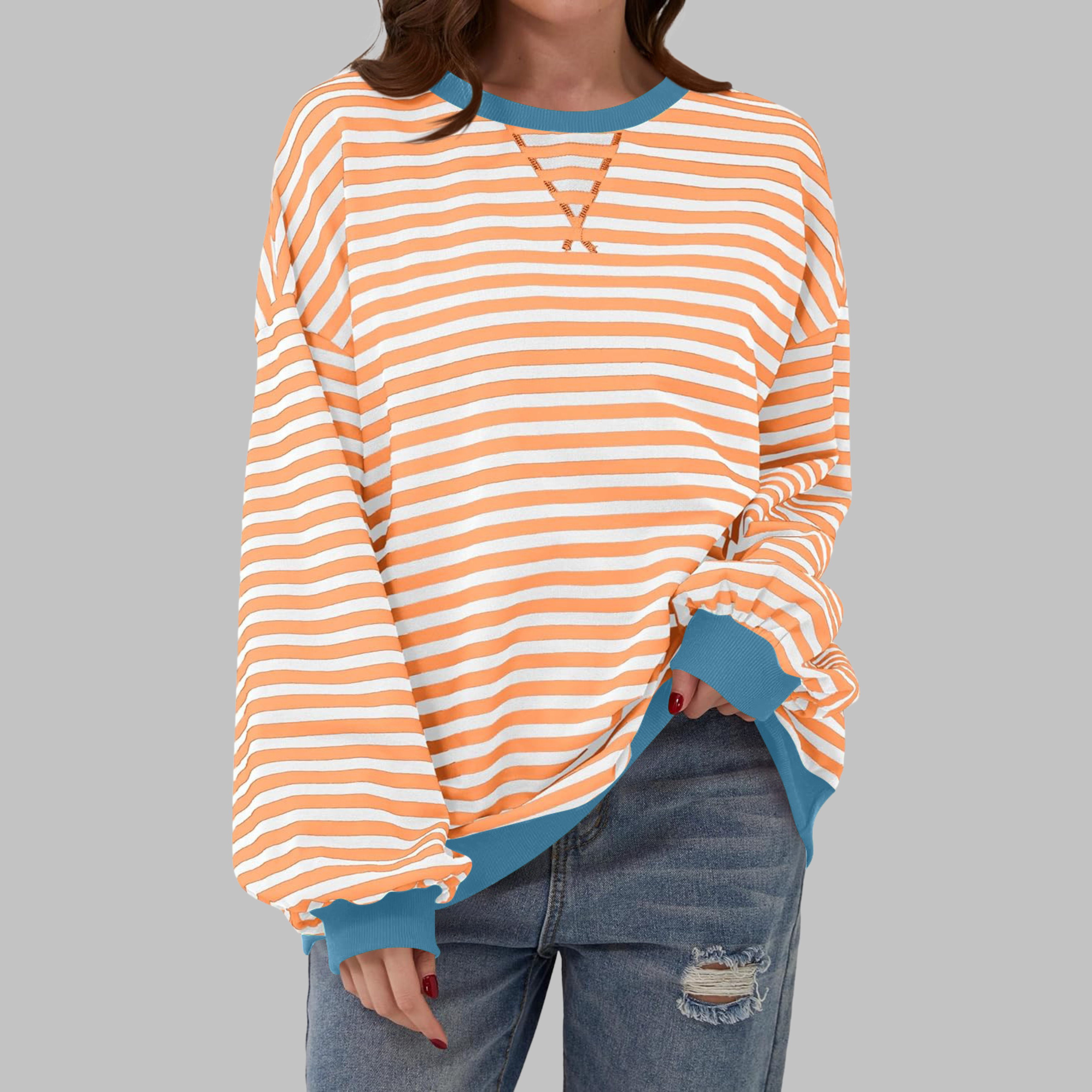 Malin | Camisola às riscas de corte descontraído