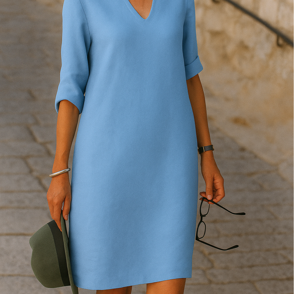 Ria™ | Vestido elegante com decote em V