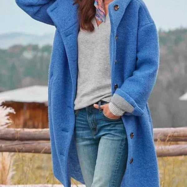 Amélia : Casaco de inverno comprido e elegante