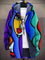 Flavia – Cardigan Artístico com Capuz
