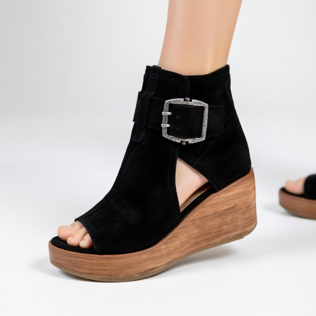 Orélisse - Botins compensados abertos estilo moderno para Mulher