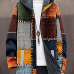 Bianca – Casaco Artístico em Patchwork com Capuz