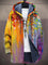 Delia – Cardigan Artístico com Capuz