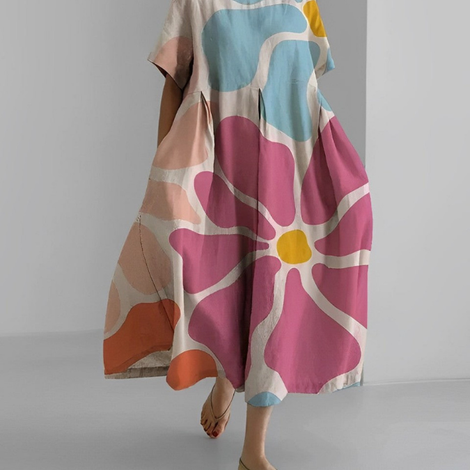 Vestido de verão floral Valeno