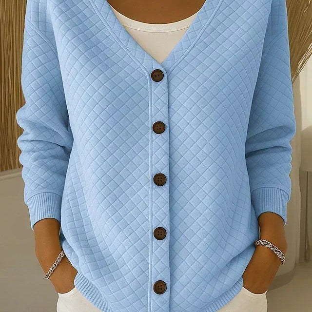 Leonor | Cardigan de Malha Acolchoado com Botões