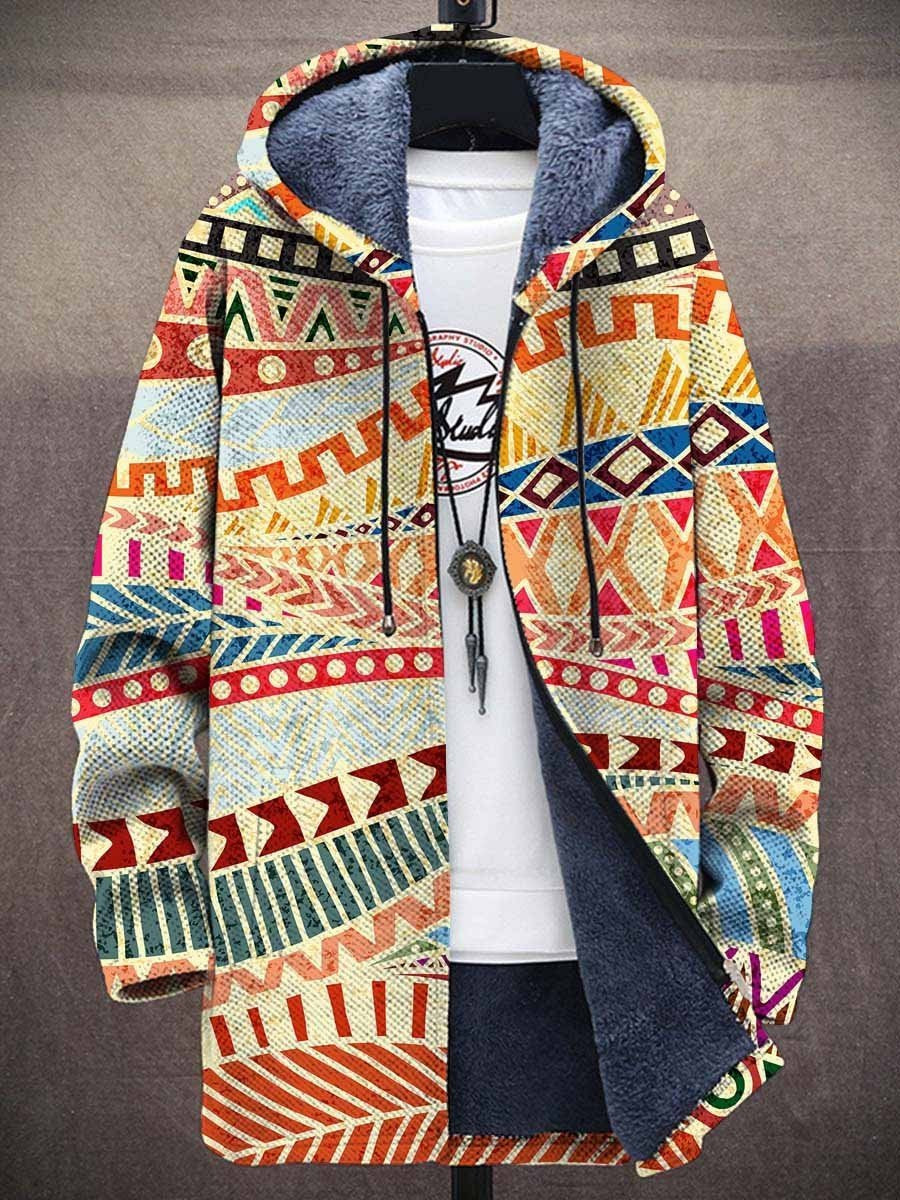 Noemi – Cardigan Artístico com Capuz