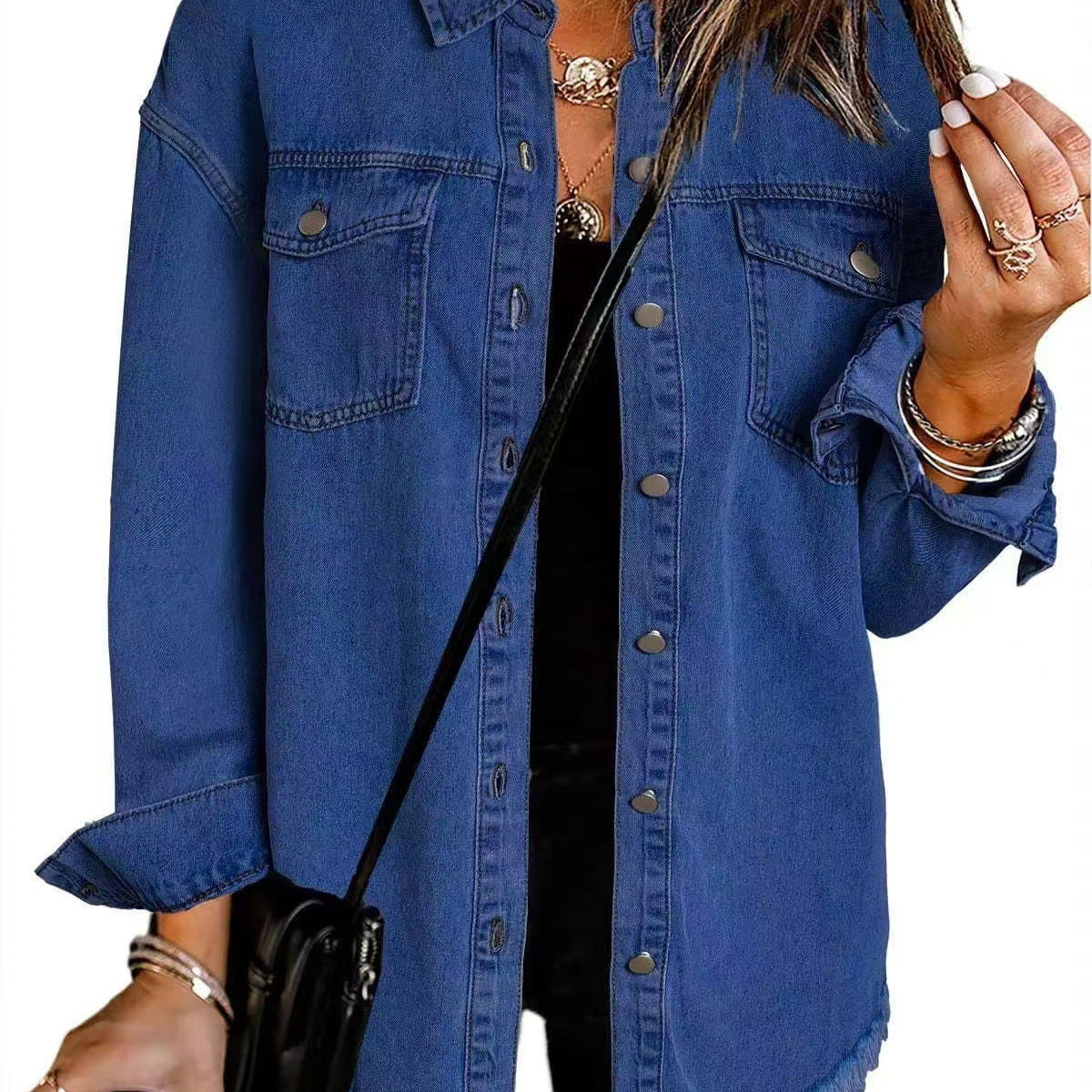 Stefania™ | Casaco jeans atemporal