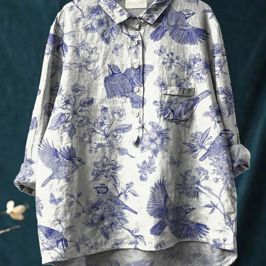 Elise™ — Blusa Floral Clássica