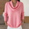Camisola Gioia com gola drapeada, rosa