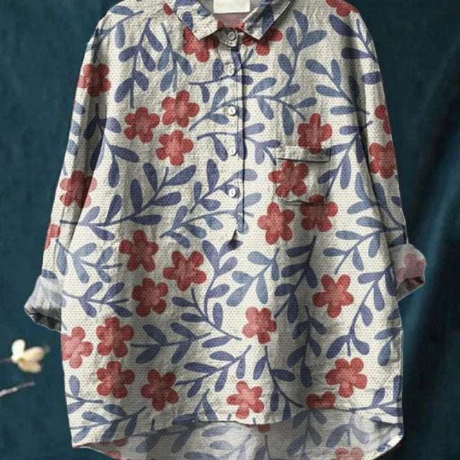 Elise™ — Blusa Floral Clássica