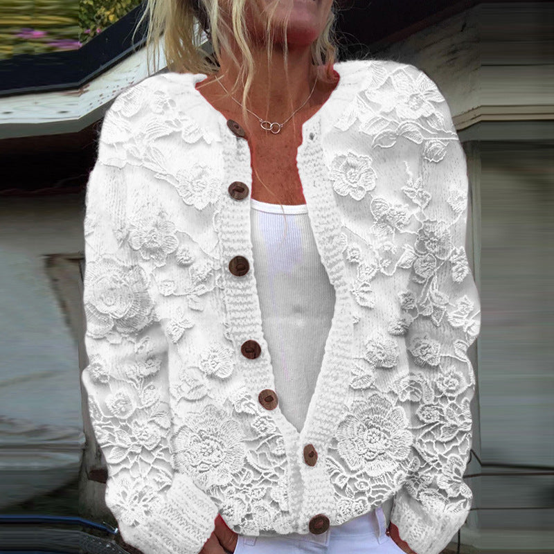 Zita | Cardigan floral elegante