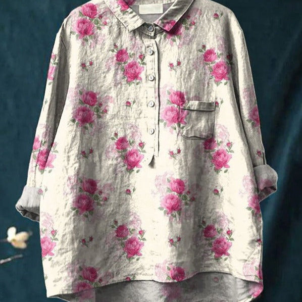 Elise™ — Blusa Floral Clássica