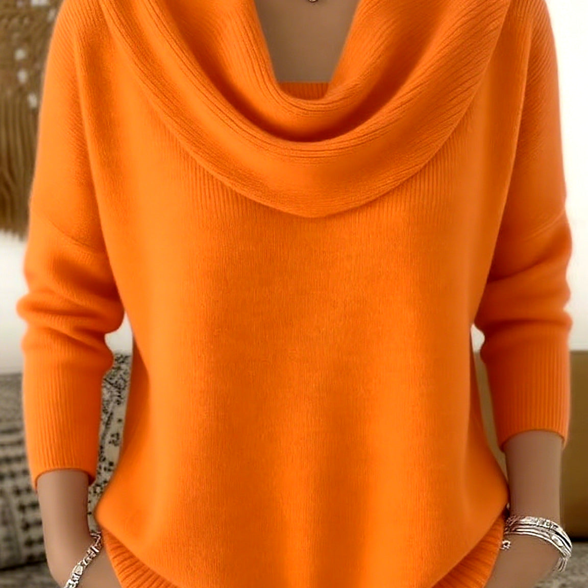 Julia | Camisola com Gola Drapeada