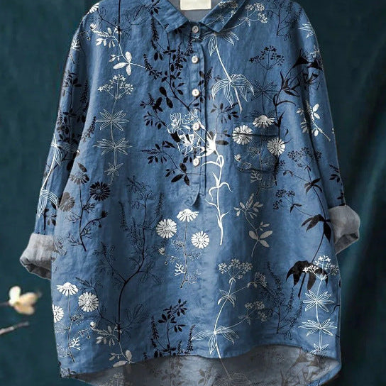 Elise™ — Blusa Floral Clássica