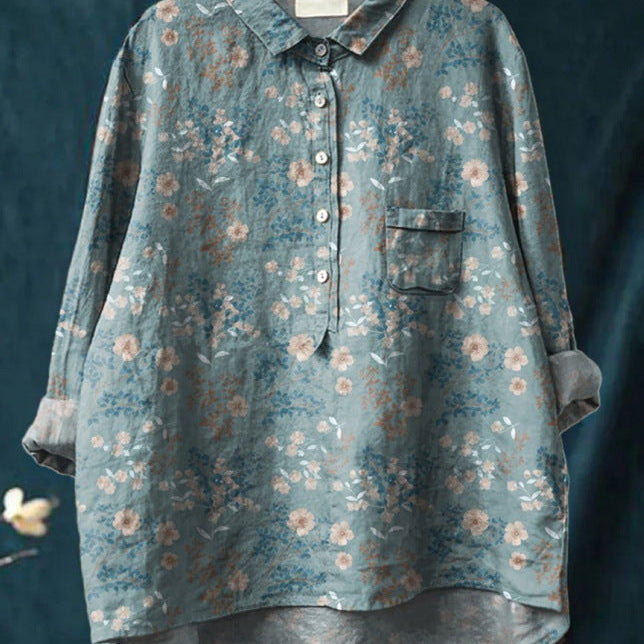 Elise™ — Blusa Floral Clássica