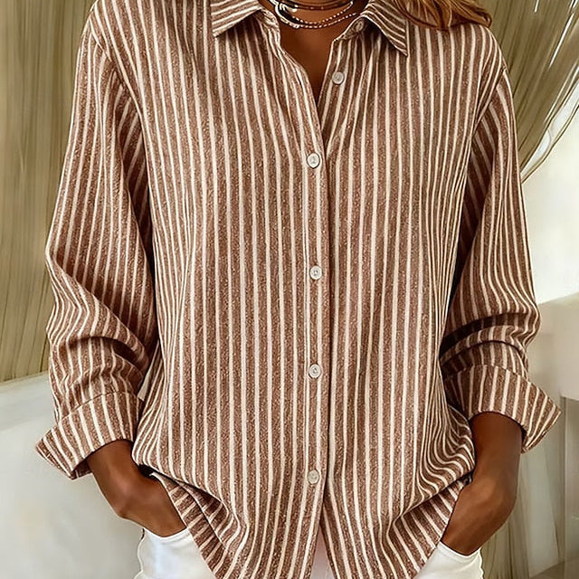 Jimena | Camisa Às Riscas com Botões