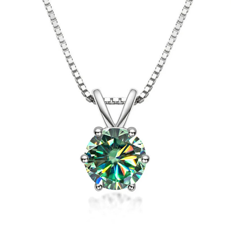 Colar Solitário Elegante com Moissanite